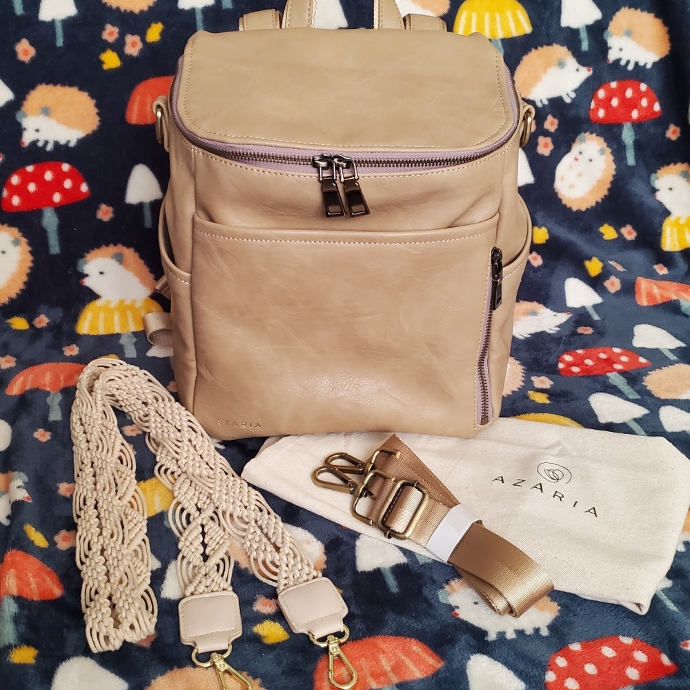 Azaria La Mere Petite taupe backpack